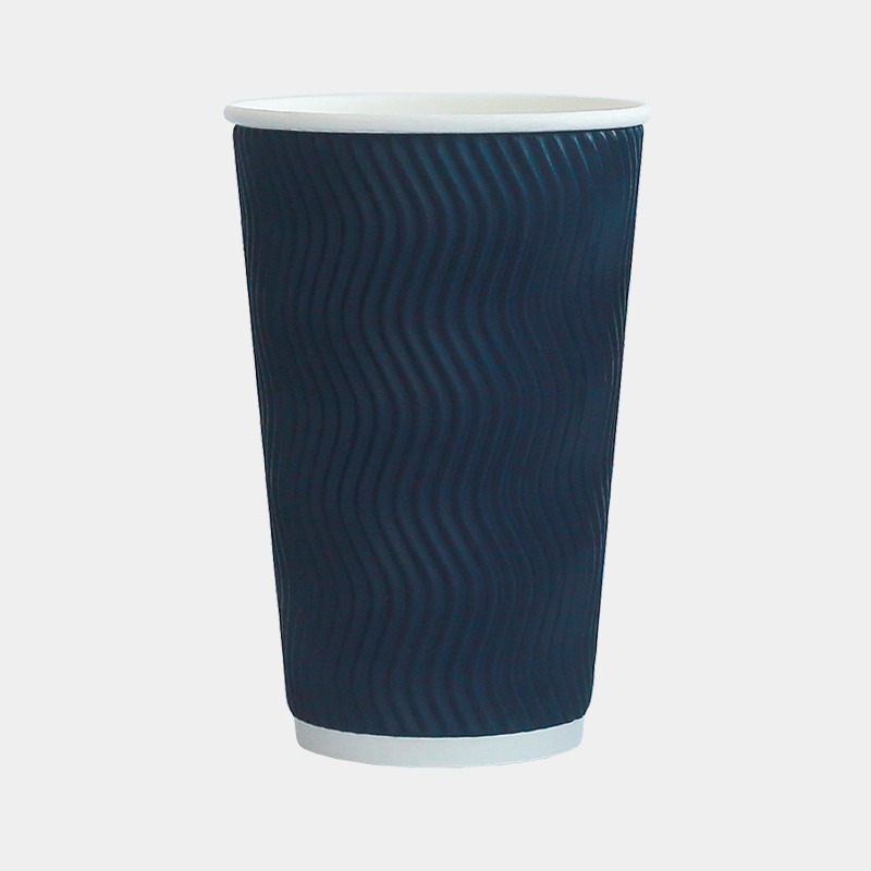 단열 웨이브 블루 컵 16온즈 (88파이)