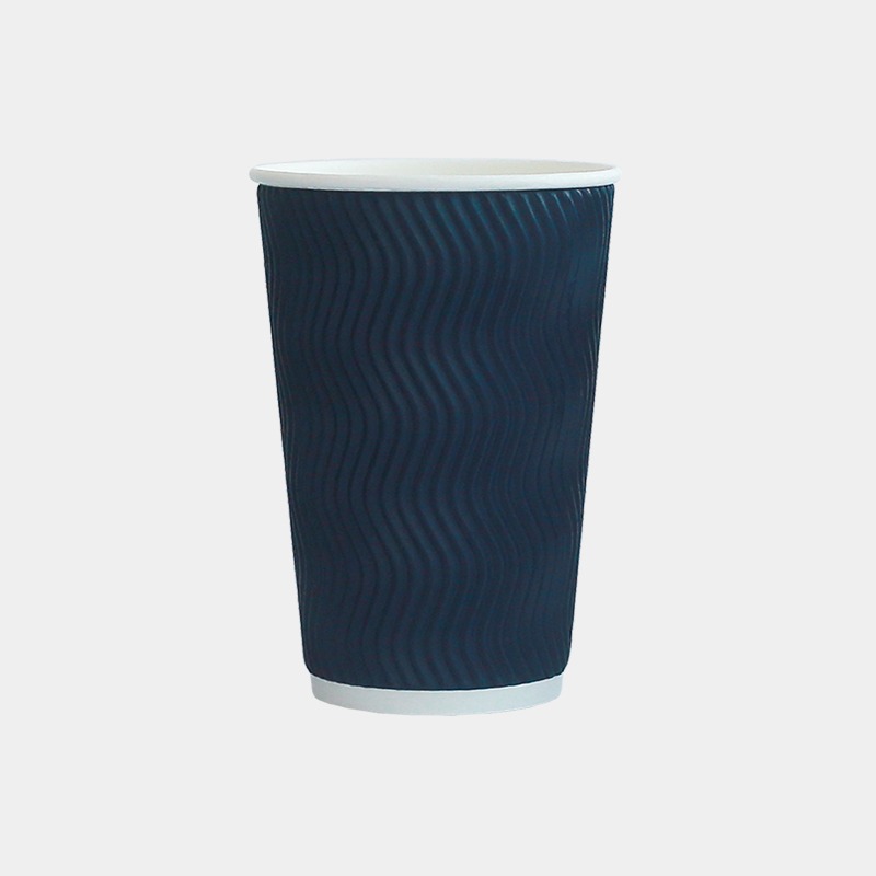 단열 웨이브 블루 컵 12온즈 (88파이)